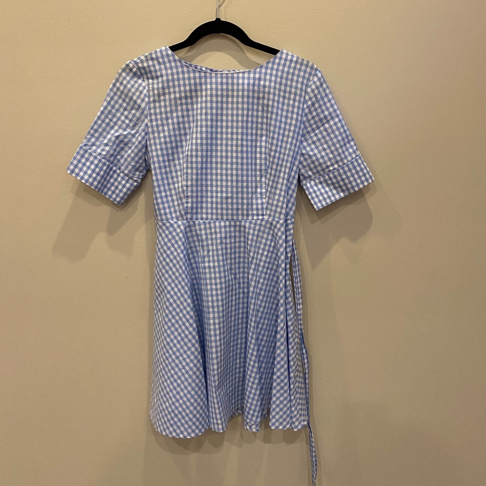 Light Blue Gingham Dress